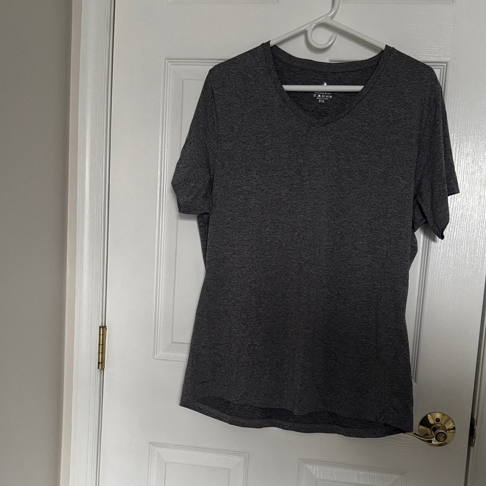 Classic Gray Women's V-Neck Top